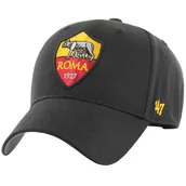 Czapki i chusty sportowe męskie - 47 Brand ITFL AS Roma Basic Cap ITFL-RAC01CTP-BK, Mężczyzna, Czapka z daszkiem, Czarny - miniaturka - grafika 1