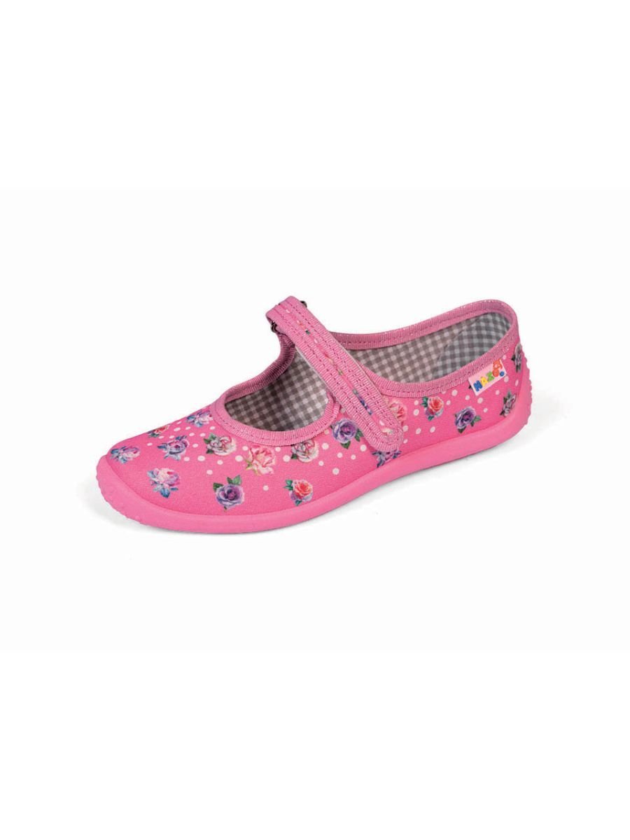 Dziewczęce kapcie z nadrukiem różowe Nazo r.34