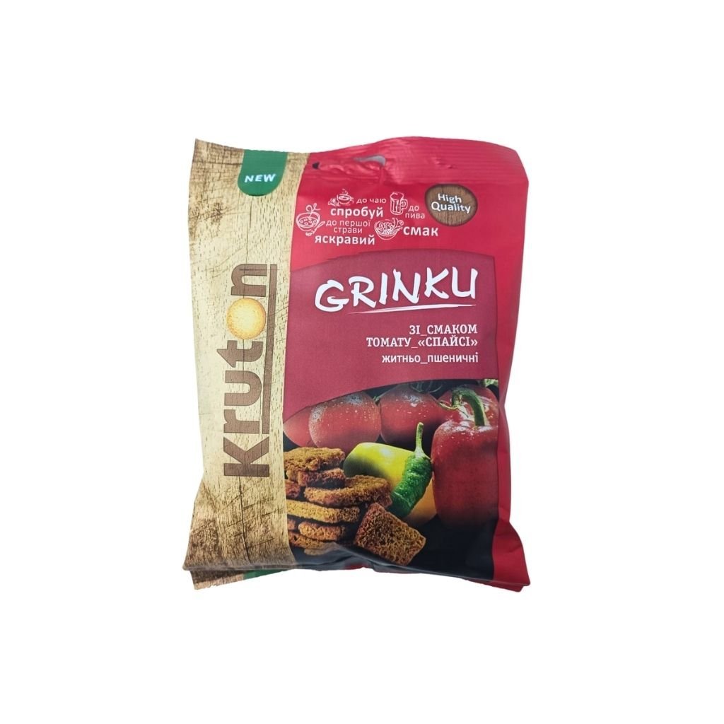 Grzanki żytnio-pszenne o smaku pomidorowym SPICY 