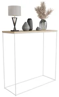 Konsole i sekretarzyki - Nowoczesna konsola do przedpokoju dąb artisan + biały - Irix 3X - miniaturka - grafika 1