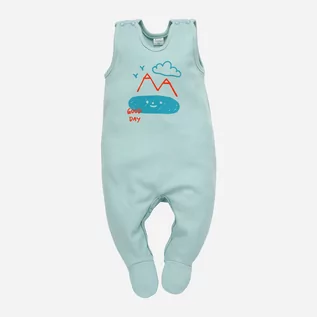Kombinezony dla dzieci - Kombinezon dziecięcy Pinokio Orange Flip Sleepsuit 56 cm Green (5901033308604) - grafika 1