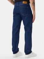 Spodnie męskie - Calvin Klein Jeans Jeansy J30J327207 Granatowy Straight Fit - miniaturka - grafika 1