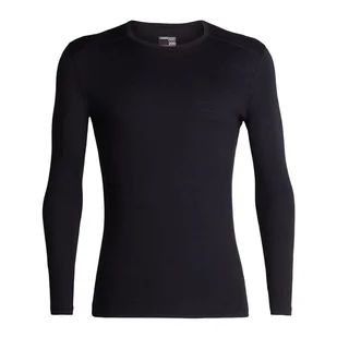 Koszulka Icebreaker Merino 200 Oasis Long Sleeve Crewe 104365001BLK - czarna - Koszulki męskie - miniaturka - grafika 1