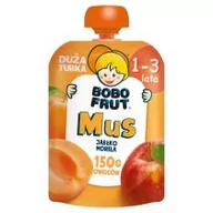 Desery dla dzieci - Bobo Frut - Mus jabłko morela 1 - 3 lata - miniaturka - grafika 1