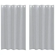 Zasłony - vidaXL Zasłony z zasłonami 2 pcs Ciemny szary 140 x 175 cm Poliester - miniaturka - grafika 1