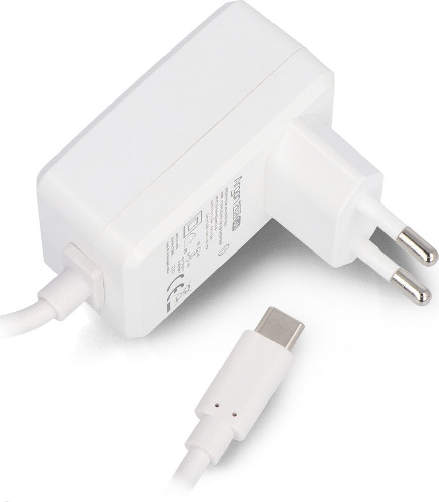 Zasilacz do laptopa Argon40 Zasilacz Argon40 27W USB C - 5,1V/5A do Raspberry Pi 5 - biały} ARG-24846