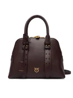 Torebki damskie - PINKO Torebka Bowling Bag Medium AI 25-26 PLTT 105906 A0QO Bordowy - miniaturka - grafika 1