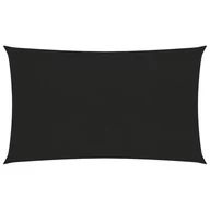 Parasole ogrodowe - vidaXL Żagiel przeciwsłoneczny, 160 g/m, czarny, 2x5 m, HDPE 311726 - miniaturka - grafika 1