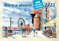Kalendarze - Kalendarz ścienny rodzinny 2025, Miasta w akwareli - miniaturka - grafika 1