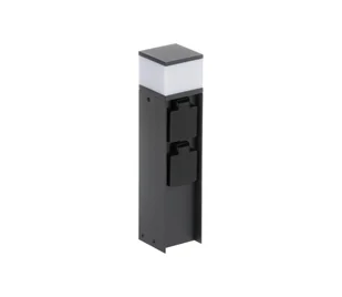 Kanlux 38763-Lampa zewnętrzna z dwoma gniazdkami DASTEN 1xG9/11W/230V 30 cm IP44 czarny - Lampy ogrodowe - miniaturka - grafika 1