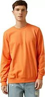 Bluzy męskie - Koton Bluza męska Basic, pomarańczowa (204), L, Pomarańczowy (204), L - miniaturka - grafika 1