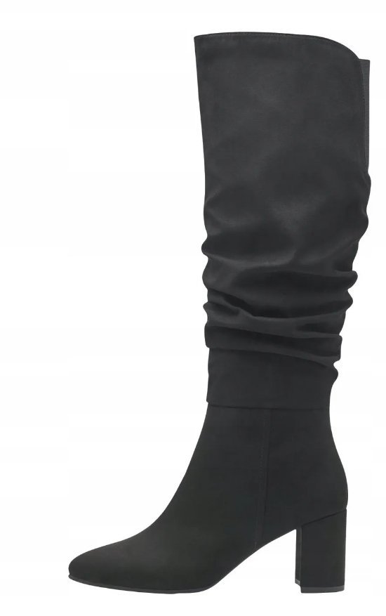 Marco Tozzi Klasyczne Kozaki Damskie Czarne 41 Ż7C