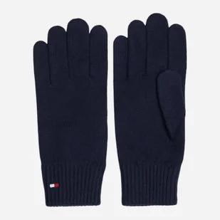 Rękawiczki z pięcioma palcami damskie Tommy Hilfiger AW0AW16435-DW6 Ciemnogranatowe (8720637869833) - Rękawiczki - miniaturka - grafika 1