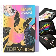 Zabawki kreatywne - zestaw magic scratch z naklejkami top model - miniaturka - grafika 1