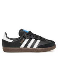 Buty dla chłopców - Sneakersy adidas Samba Og JQ6390 Czarny - miniaturka - grafika 1