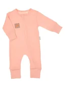 Pajacyki dla niemowląt - Niemowlęcy pajac bawełniany łososiowy Nicol,r.56 - miniaturka - grafika 1