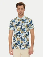 Koszulki męskie - Blend Polo 20718253 Niebieski Regular Fit - miniaturka - grafika 1