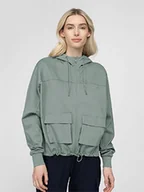 Kurtki i kamizelki sportowe damskie - Damska bluza dresowa z kapturem 4F BLD021 - miniaturka - grafika 1