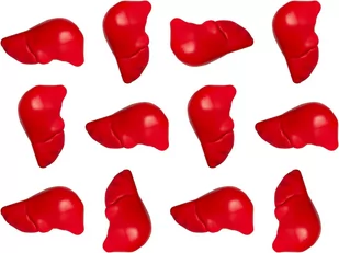 12 Szt Wątroba Gniotek Antystresowy Z Pianki - Zabawki sensoryczne - miniaturka - grafika 1