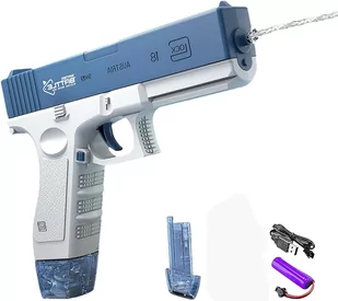 Elektryczny pistolet na wodę - Zabawki militarne - miniaturka - grafika 1
