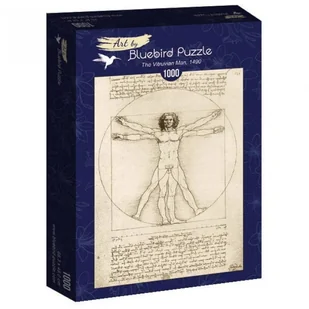Bluebird Puzzle 1000 elementów. Człowiek Witruwiański, Leonardo da Vinci - Puzzle - miniaturka - grafika 1