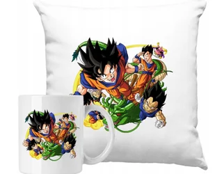 ZESTAW PODUSZKA + KUBEK Dragon Ball Pomysł Na Prezent +IMIĘ - Gadżety dla niej i dla niego - miniaturka - grafika 1