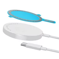 Ładowarki do telefonów - Zestaw Szybka ładowarka MagSafe 15 W i samoprzylepny adapter magnetyczny - miniaturka - grafika 1
