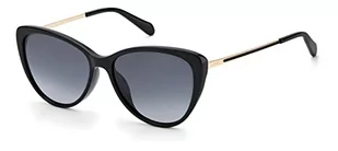 Fossil Damskie okulary przeciwsłoneczne styl Fos 2114/G/S kocie oko, Czarny/szary cieniowany, 54mm, 15mm - Okulary przeciwsłoneczne - miniaturka - grafika 1