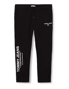 Tommy Jeans Męskie spodnie dresowe TJM Plus Reg Entry Grphc Jogger, Czarny, 3XL - Spodenki męskie - miniaturka - grafika 1