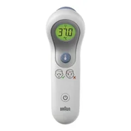 Termometry - Braun BNT300WE termometr elektroniczny Termometr z funkcją teledetekcji Biały Czoło Przyciski - miniaturka - grafika 1