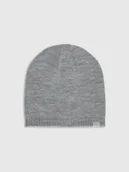 Czapki męskie - 4F Czapka zimowa uniseks - szara Uniwersalny - miniaturka - grafika 1