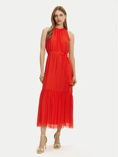 Haveone Sukienka letnia AFF-N004 Pomarańczowy Loose Fit - Sukienki - miniaturka - grafika 1