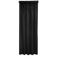 Zasłony - Pierre cardin Zasłona Sibel 140x270 na taśmie Czarna ex-pier-zas-sibel-140x270-t-czar - miniaturka - grafika 1