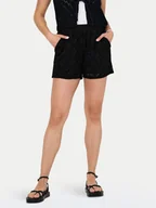 Spodenki damskie - JDY Szorty materiałowe Eva 15351501 Czarny Loose Fit - miniaturka - grafika 1