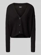 Swetry damskie - Kurtka z dzianiny o kroju regular fit z obniżonymi ramionami model ‘CAROL’ - miniaturka - grafika 1