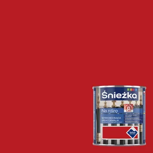 Śnieżka Śnieżka Gruntoemalia Na Rdzę połysk czerwona 650 ml - Emalie - miniaturka - grafika 2