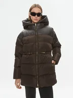 Kurtki damskie - PINKO Kurtka zimowa Client 101604 A11P Brązowy Regular Fit - miniaturka - grafika 1