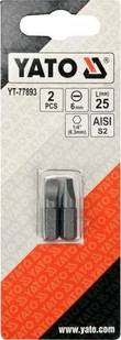 YATO KOŃCÓWKA 1/4"x25mm PŁASKA 6mm /2szt. - Bity - miniaturka - grafika 1
