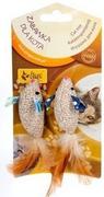 Zabawki dla kotów - Dingo Myszki lniane 2szt - miniaturka - grafika 1