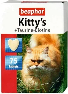 Beaphar Kittys Taurine + Biotine tabletki witaminowe 75szt 13466 - Suplementy i witaminy dla kotów - miniaturka - grafika 2