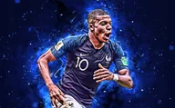 Podkładki pod mysz - PODKŁADKA POD MYSZ Z Nadrukiem 22x18 cm Kylian Mbappe Tekst Prezent - miniaturka - grafika 1