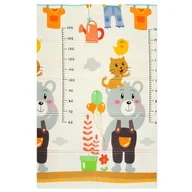 Maty piankowe - Humbi Dwustronna Składana Mata Piankowa Edukacyjna z pianki XPE 120x180 Miarka Ulice - miniaturka - grafika 1