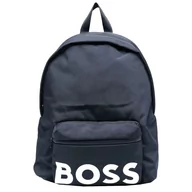 Plecaki - BOSS Logo Backpack J20372-849, Granatowe Plecak, pojemność: 15 L - miniaturka - grafika 1