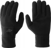 Rękawiczki - Rękawiczki polarowe 4F do ekranów windproof U141 czarny S - miniaturka - grafika 1