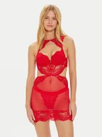 Bielizna nocna - Guess Koszula nocna Monica O4BX17 KCC70 Czerwony Regular Fit - miniaturka - grafika 1