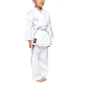 Kimona, stroje i obuwie - LEONE 1947, Karateji Traning,Unisex, Biały, 120, AB400 - miniaturka - grafika 1