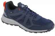Buty trekkingowe męskie - Jack Wolfskin Woodland 2 Texapore Low Shoes Men, niebieski UK 12 | EU 47 2022 Buty turystyczne 4051271-1178-120 - miniaturka - grafika 1