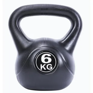 Kettlebell 6 kg Pure2Improve czarny P2I202090 6 kg - Kettlebell - miniaturka - grafika 1
