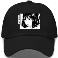 Czapki i chusty sportowe męskie - Czapka Z Daszkiem Dziecięca CUTE ANIME GIRL Czarny Na Lato Różne Wzory - miniaturka - grafika 1