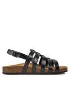 Sandały damskie - Geox Sandały D Brionia D45LSF 000BN C9999 Czarny - miniaturka - grafika 1